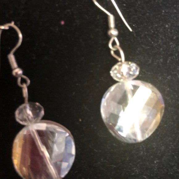 Crystal  necklace and earring set; fashion stateme - Picture 3 of 3